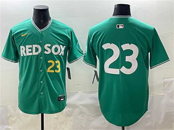 Men%27s Boston Red Sox #23 Romy Gonzalez Green 2025 City Connect Limited Stitched Jersey